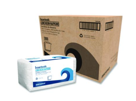 Napkin Lunch 12x12 1 Ply White 3000/CS
