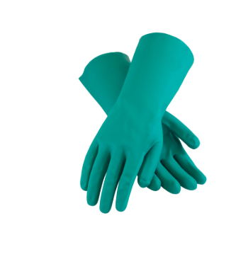 Glove Nitrile 14 Mil Unlined Green Diamond Grip 13"