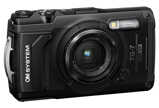 OM Digital Solutions Tough TG-7 12MP 4K  2160p Underwater Digital Camera, Black