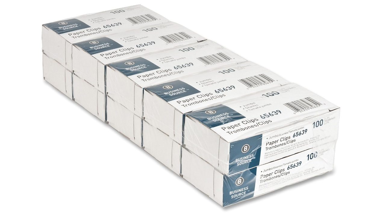 Paper Clip Jumbo Silver 1000/PKG .041 Wire Gauge