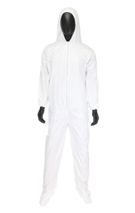 Coverall Microporous White w/Hood & Boot Elastic Wrist XL 25/CS