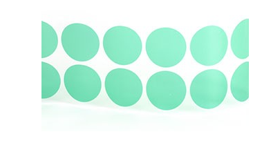 Circle Polyester DC .750 3.5Mil Green w/ liner 1000/Roll