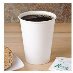 Cup Paper 10oz. White Hot 1000/CS