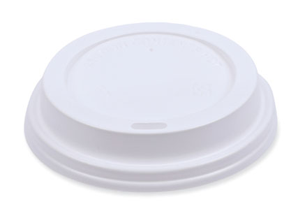Lid Hot Cup White Plastic For 10-20 oz Cups 1000/CS