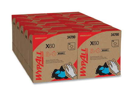 Wipe 8.34 x 16.8 WypAll X60 Teri Reinforced White 118/PKG 10/CS