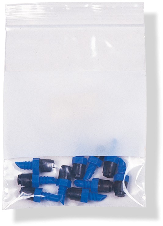 Bag Poly 2x2 2Mil Clear Ziplock w/Writing Block 1000/CS