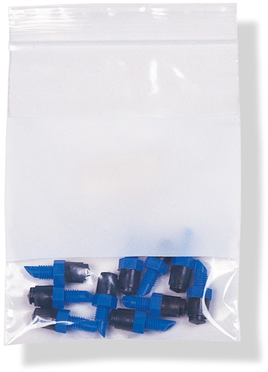 Bag Poly 2x3 4Mil Clear Ziplock W/Writing Block 1000/CS