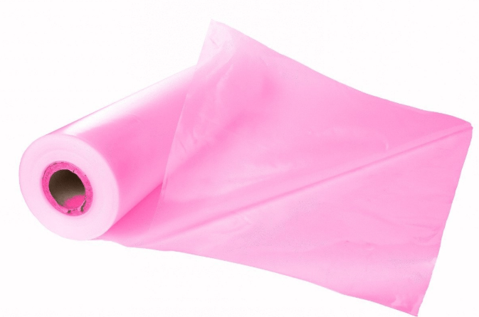 Sheeting Poly 105x100' 4M Pink A/S Center Fold MIL B-81705T2 25RL/PLT