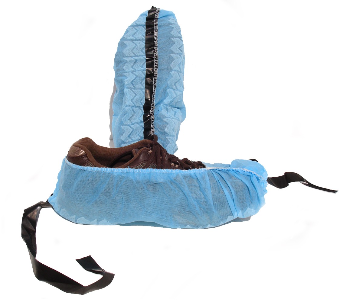 Shoe Cover Polypro Conductive Non Skid Blue 16" Large 300/CS
