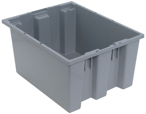 SNT190 Genuine stack and nest tote 19-1/2" x 15-1/2" x 10" Gray