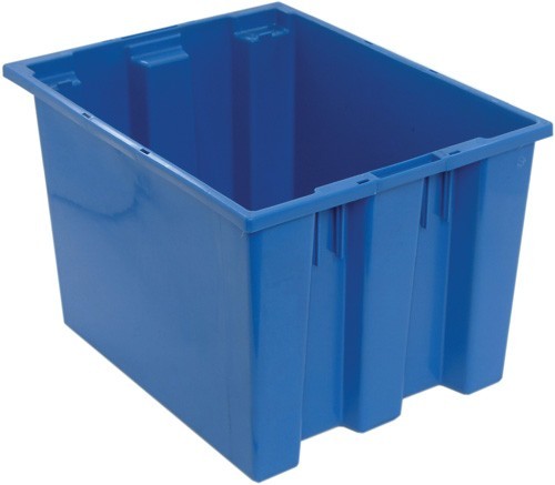 SNT195 Genuine stack and nest tote 19-1/2" x 15-1/2" x 13" Blue