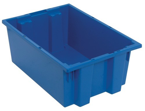 SNT200 Genuine stack and nest tote 19-1/2" x 13-1/2" x 8" Blue