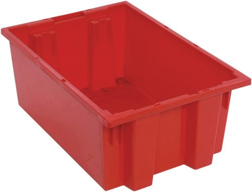 SNT200 Genuine stack and nest tote 19-1/2" x 13-1/2" x 8" Red