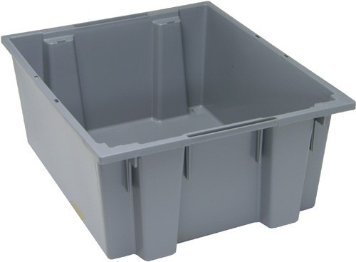 SNT225 Genuine stack and nest tote 23-1/2" x 19-1/2" x 10" Gray