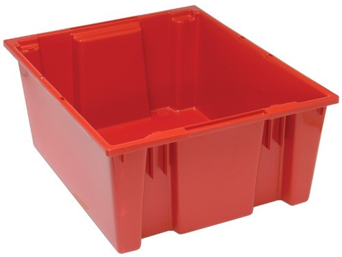 SNT225 Genuine stack and nest tote 23-1/2" x 19-1/2" x 10" Red
