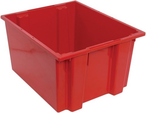 SNT230 Genuine stack and nest tote 23-1/2" x 19-1/2" x 13" Red