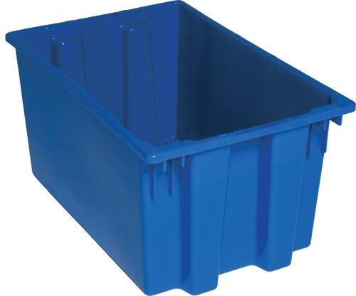 SNT240 Genuine stack and nest tote 23-1/2" x 15-1/2" x 12" Blue