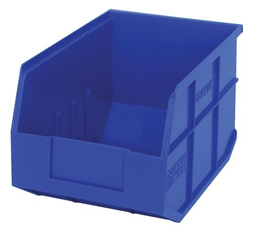 Stackable Shelf Bin 12" x 8-1/4" x 7" Blue