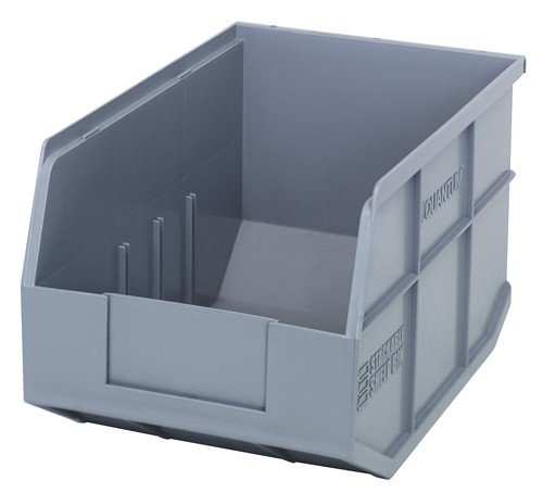 Stackable Shelf Bin 12" x 8-1/4" x 7" Gray
