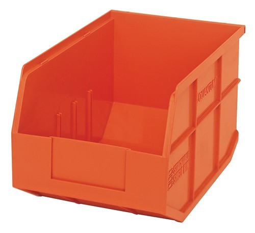 Stackable Shelf Bin 12" x 8-1/4" x 7" Orange