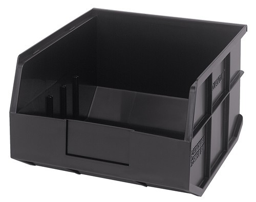 Stackable Shelf Bin 12" x 11" x 7" Black