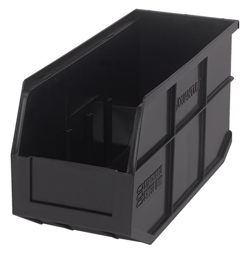 Stackable Shelf Bin 14" x 6" x 7" Black