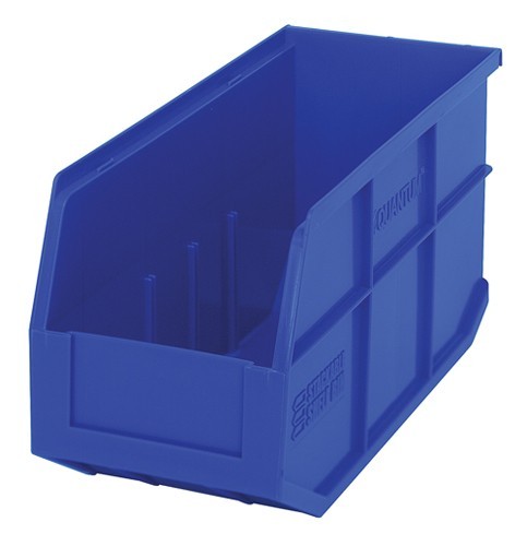 Stackable Shelf Bin 14" x 6" x 7" Blue