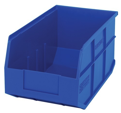Stackable Shelf Bin 14" x 8-1/4" x 7" Blue