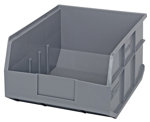 Stackable Shelf Bin 14" x 11" x 7" Gray