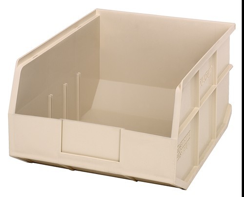 Stackable Shelf Bin 14" x 11" x 7" Ivory