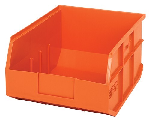 Stackable Shelf Bin 14" x 11" x 7" Orange