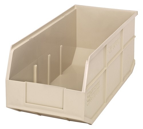 Stackable Shelf Bin 18" x 8-1/4" x 7" Ivory