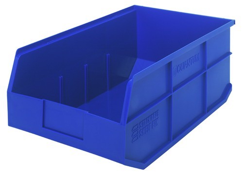 Stackable Shelf Bin 18" x 11" x 7" Blue