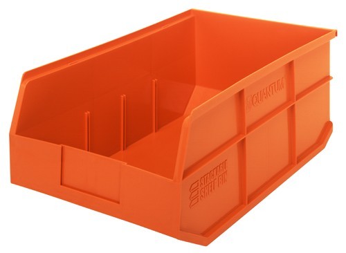 Stackable Shelf Bin 18" x 11" x 7" Orange