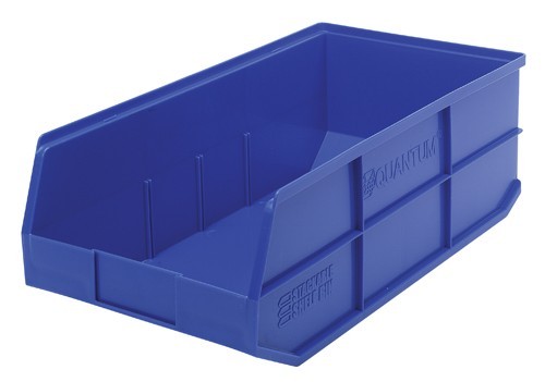 Stackable Shelf Bin 20-1/2" x 11" x 7" Blue