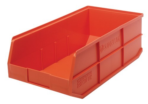 Stackable Shelf Bin 20-1/2" x 11" x 7" Orange
