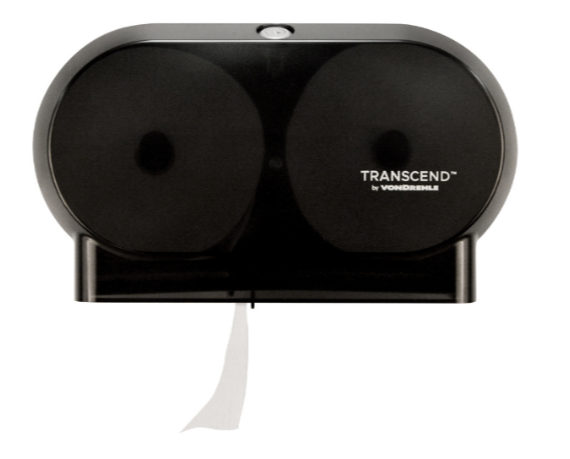 Tissue Toilet Dispenser Transcend Smart-Core Mini Twin Roll - Black 4/CS 50