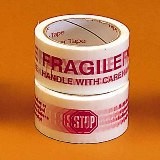 Tape 2x110yd 2.0 Mil Fragile-Handle w/Care Red/White 36RL/CS