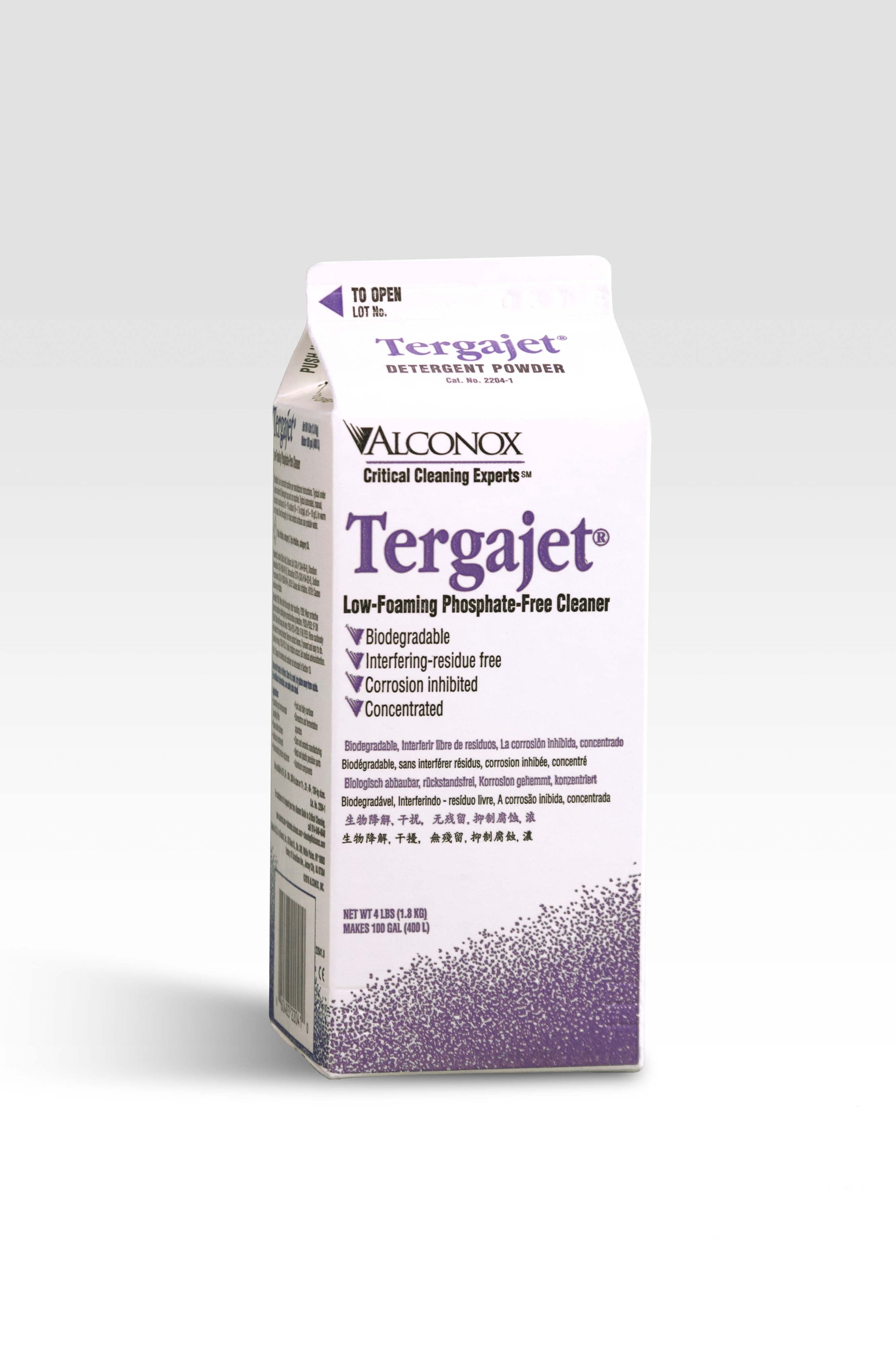 Tergajet Low-Foaming Phosphate-Free Powder - 9x4lb case