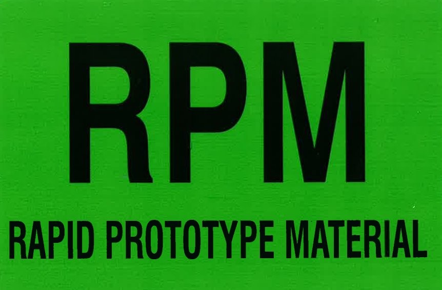Label 4x6 Black on Green 361 Flood w/Perf "RPM" 500/RL