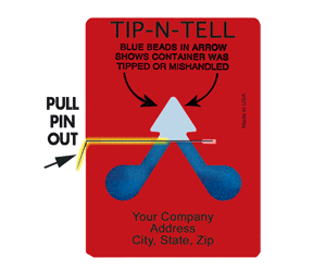 Tip-N-Tell no logo Metal pull pin 100/BX 12/CS (1200/CS)