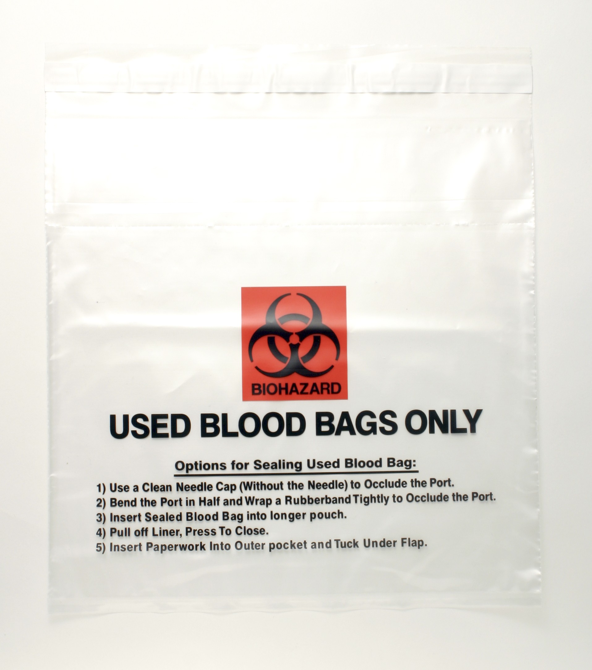 Bag Poly 10x10 2Mil Used Blood Transport 1000/CS