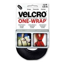 Velcro Straps .75"x12' Black