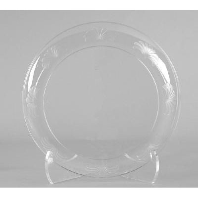 Designerware Plastic Plates, 10 1/4 Inches, Clear, Round, 8/Pack