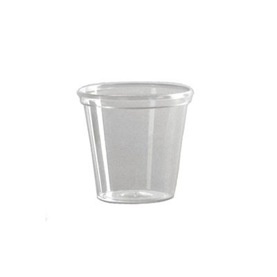 Comet Plastic Tumbler, 5 oz., Clear, Squat, 50/Pack