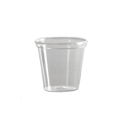 Comet Plastic Tumbler, 7 oz., Clear, Tall, 25/Pack