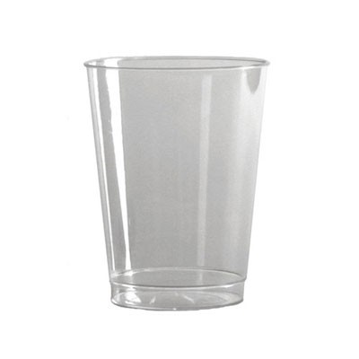 Comet Plastic Tumbler, 8 oz., Clear, Tall, 25/Pack