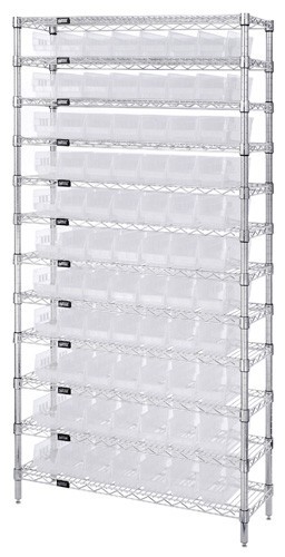 Clear-View Complete Bin Center 24" x 36" x 74"