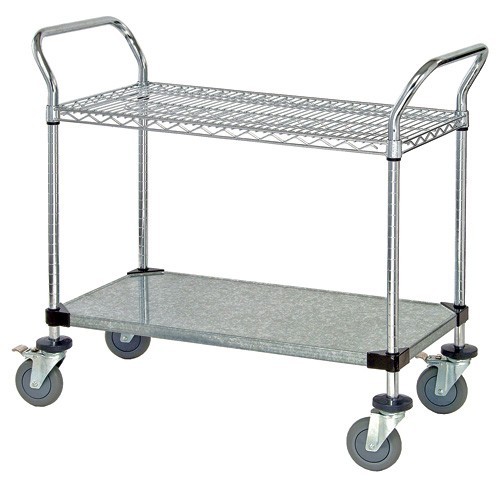 Wire Utility Cart 36" x 18" x 37-1/2"