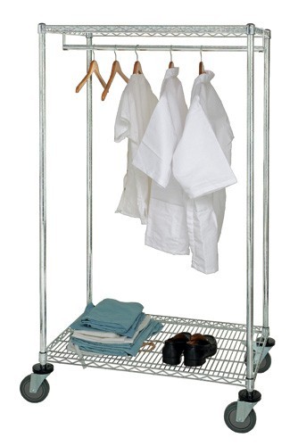 Mobile Wire Garment Rack 24" x 48" x 63"